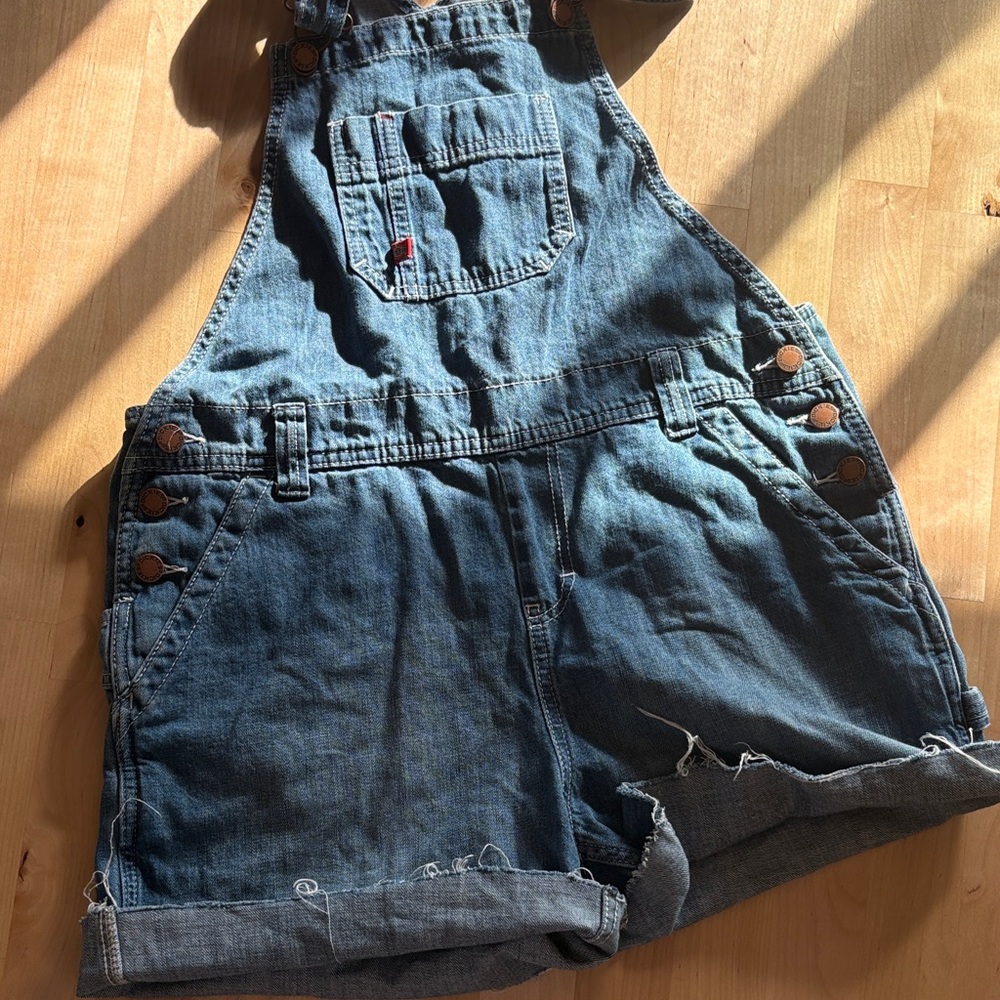 Dickies Denim Short cut off Overalls - Blue